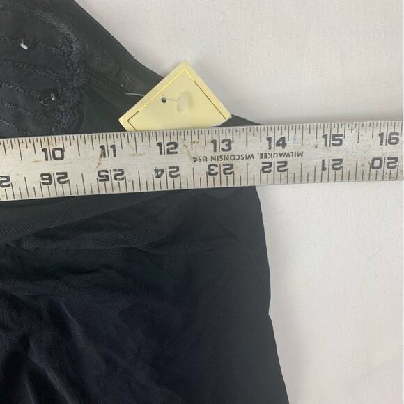 vintage beaded black butterfly camisole tank open front women's medium 90s britt - Picture 9 of 9